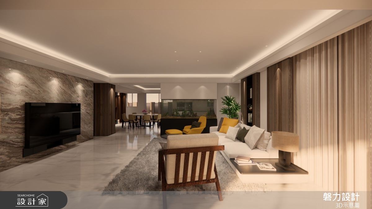 50坪新成屋(5年以下)＿現代風客廳案例圖片＿Keystone design 磐力設計＿磐力_闊然之1