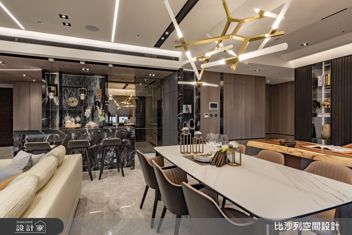 57坪新成屋(5年以下)＿現代風餐廳案例圖片＿比沙列空間設計＿比沙列_01之11
