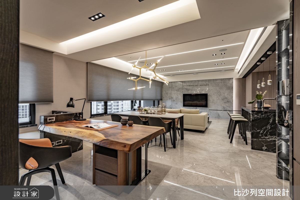 57坪新成屋(5年以下)＿現代風書房案例圖片＿比沙列空間設計＿比沙列_01之14