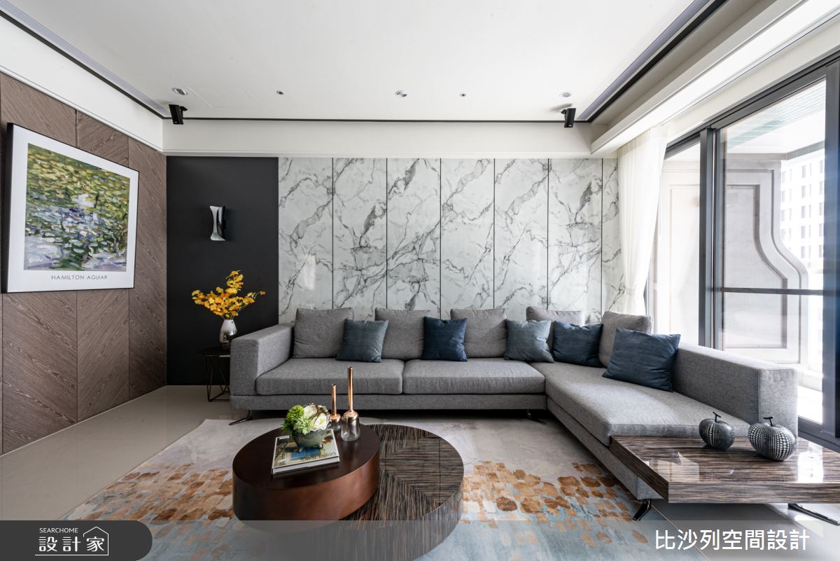 35坪新成屋(5年以下)＿現代風客廳案例圖片＿比沙列空間設計＿比沙列_03之5
