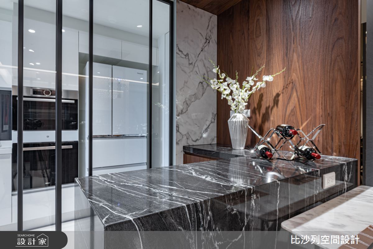 35坪新成屋(5年以下)＿現代風吧檯案例圖片＿比沙列空間設計＿比沙列_03之24