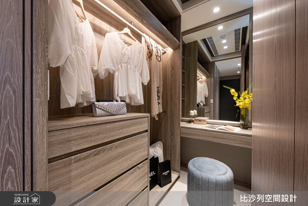35坪新成屋(5年以下)＿現代風更衣間案例圖片＿比沙列空間設計＿比沙列_03之33