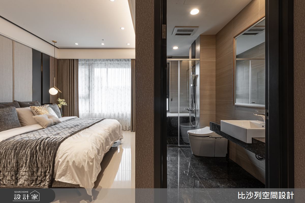 35坪新成屋(5年以下)＿現代風臥室案例圖片＿比沙列空間設計＿比沙列_03之36