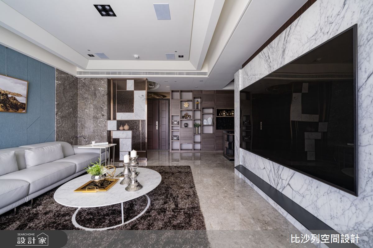 34坪新成屋(5年以下)＿奢華風客廳案例圖片＿比沙列空間設計＿比沙列_06之8