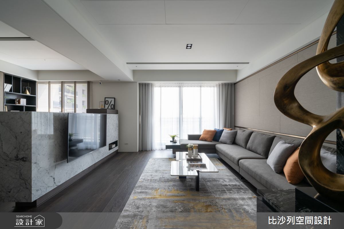 90坪新成屋(5年以下)＿現代風客廳案例圖片＿比沙列空間設計＿比沙列_07之9