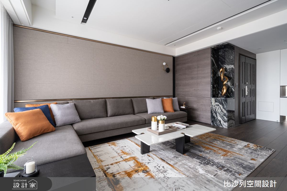 90坪新成屋(5年以下)＿現代風客廳案例圖片＿比沙列空間設計＿比沙列_07之11
