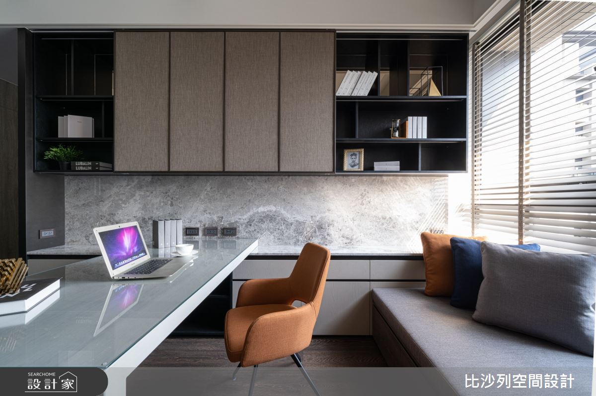 90坪新成屋(5年以下)＿現代風書房案例圖片＿比沙列空間設計＿比沙列_07之22