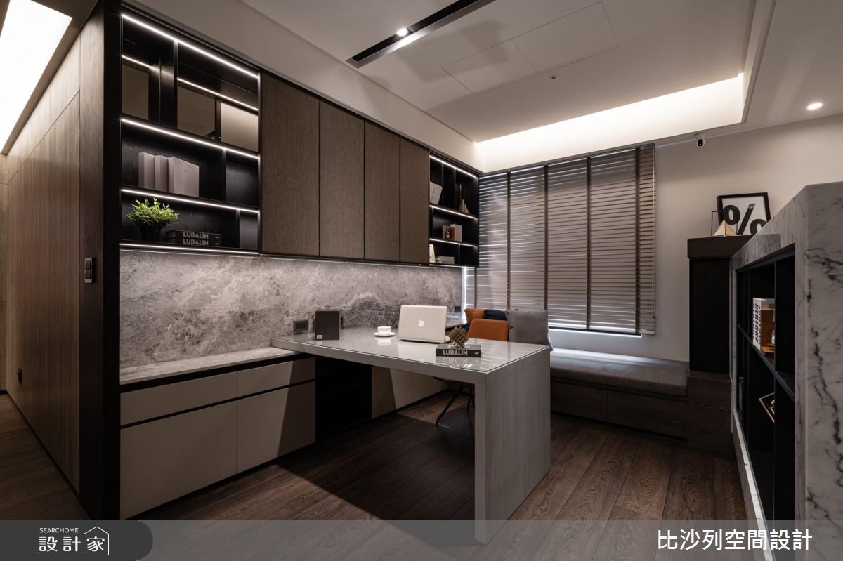 90坪新成屋(5年以下)＿現代風書房案例圖片＿比沙列空間設計＿比沙列_07之75