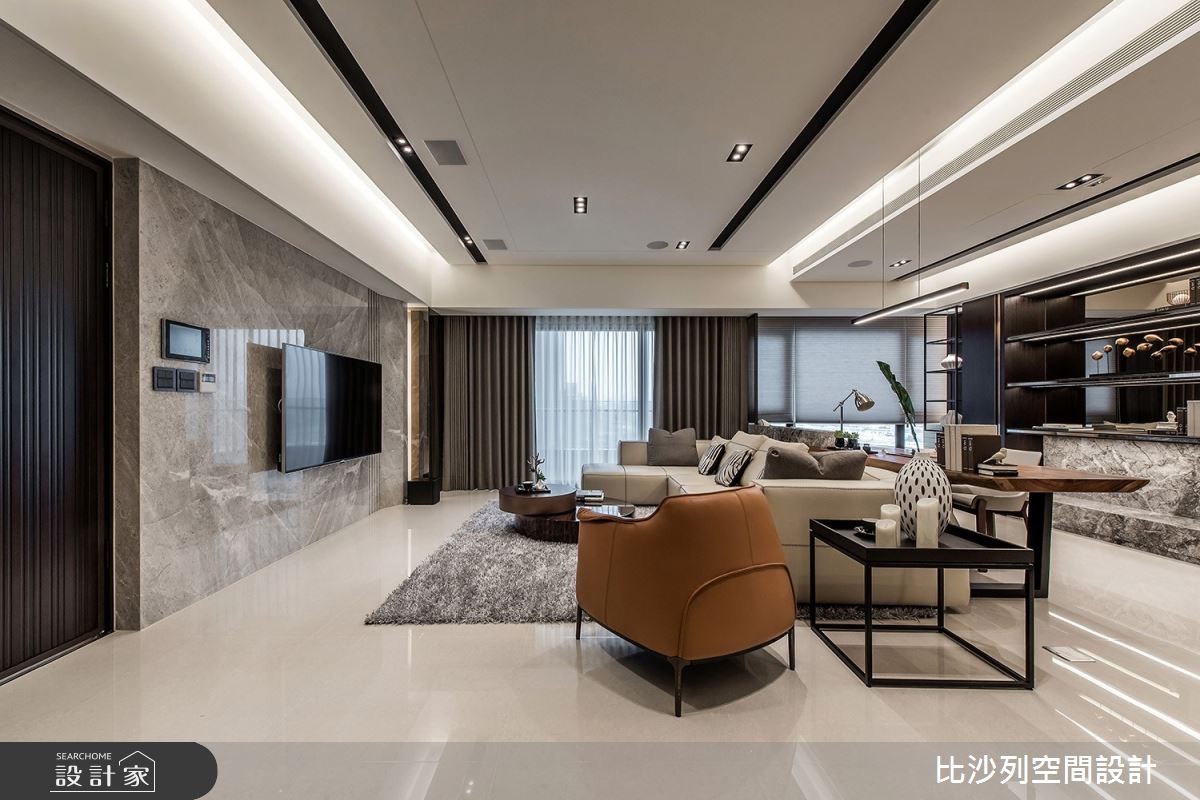 46坪新成屋(5年以下)＿現代風客廳案例圖片＿比沙列空間設計＿比沙列_09之2