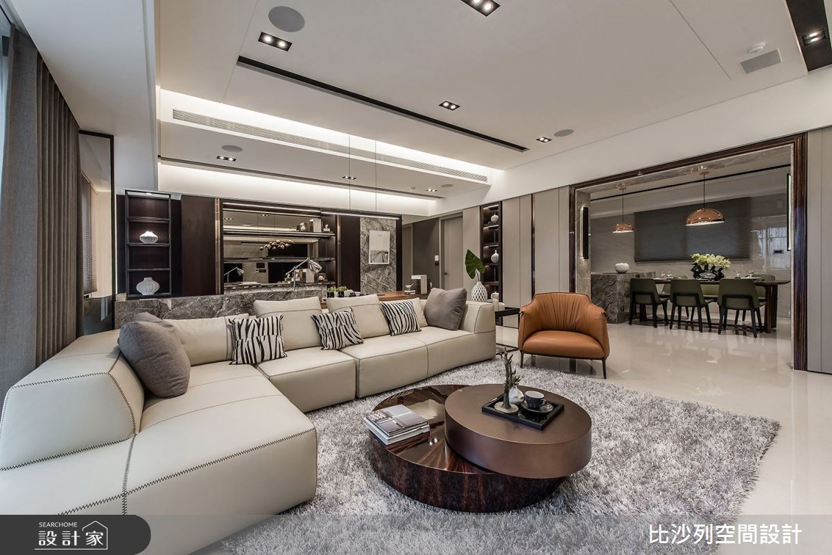 46坪新成屋(5年以下)＿現代風客廳案例圖片＿比沙列空間設計＿比沙列_09之5