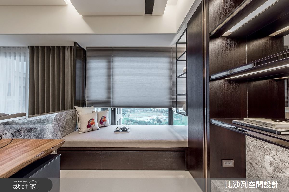 46坪新成屋(5年以下)＿現代風書房臥榻案例圖片＿比沙列空間設計＿比沙列_09之10