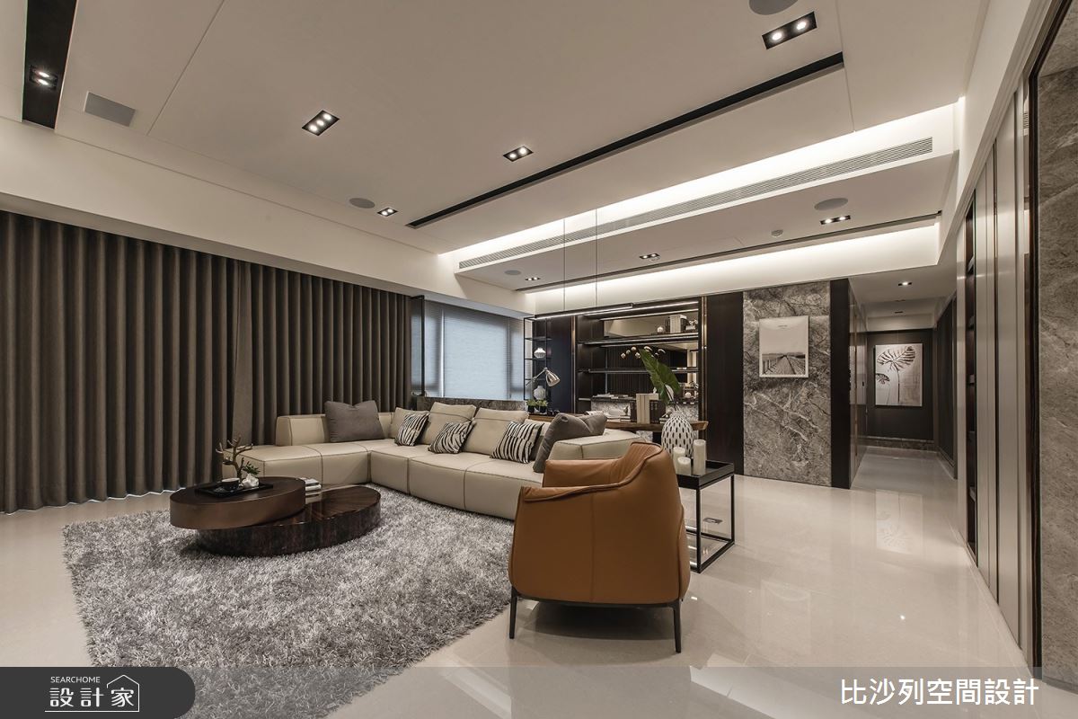 46坪新成屋(5年以下)＿現代風客廳案例圖片＿比沙列空間設計＿比沙列_09之4