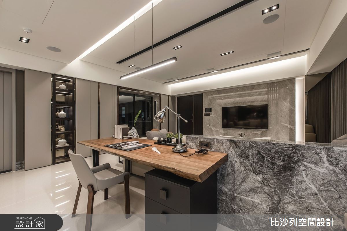 46坪新成屋(5年以下)＿現代風書房案例圖片＿比沙列空間設計＿比沙列_09之12