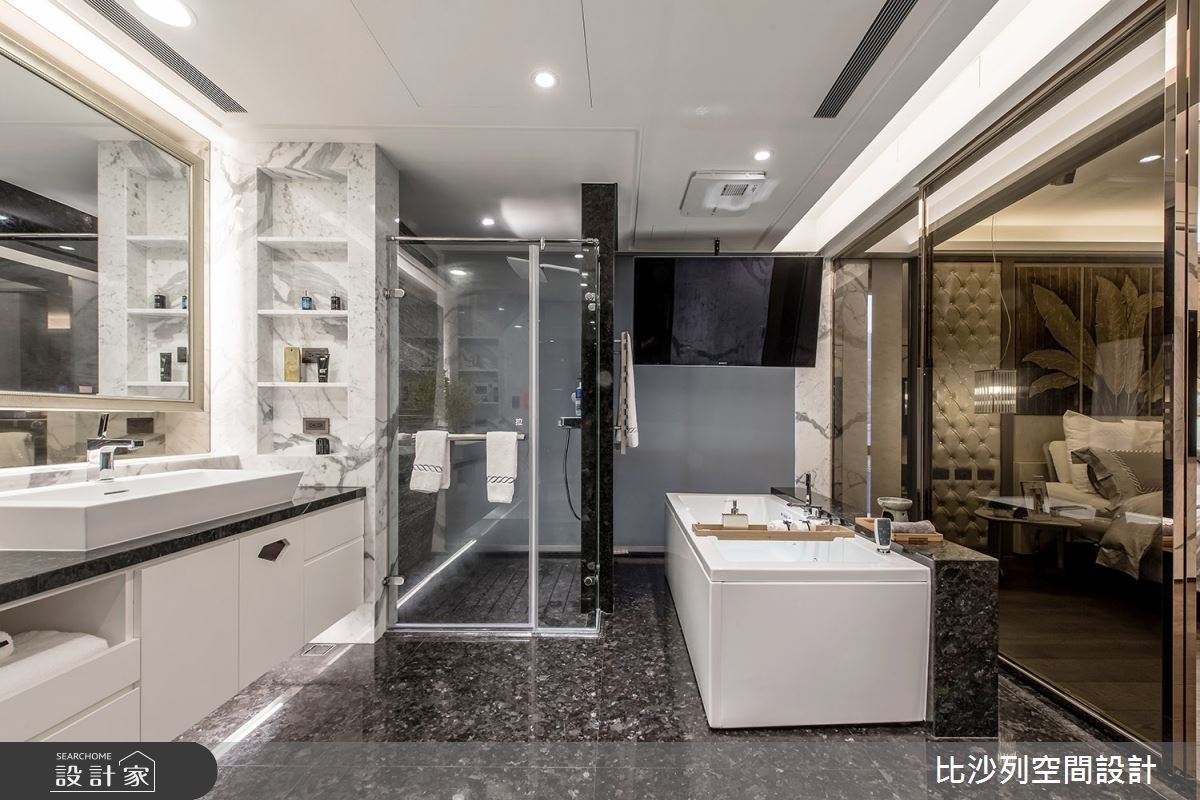 70坪新成屋(5年以下)＿現代風浴室案例圖片＿比沙列空間設計＿比沙列_10之46
