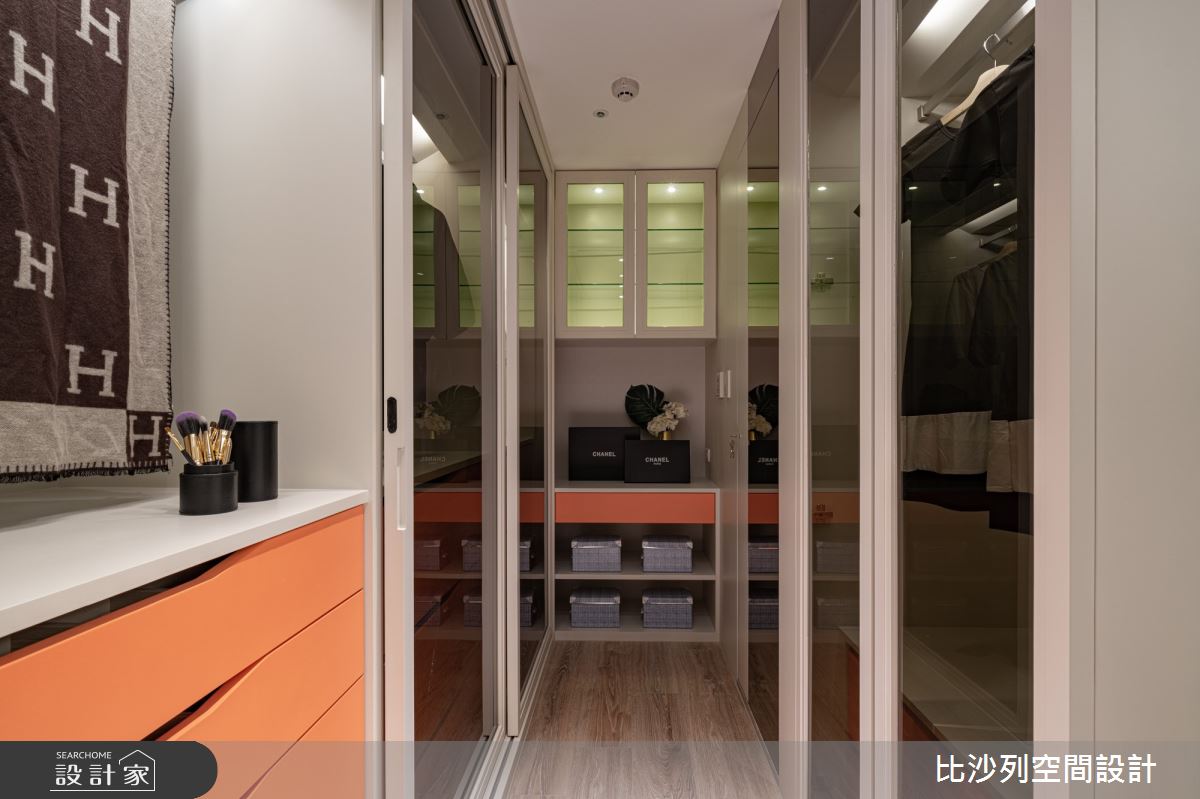 70坪新成屋(5年以下)＿現代風更衣間案例圖片＿比沙列空間設計＿比沙列_12之34