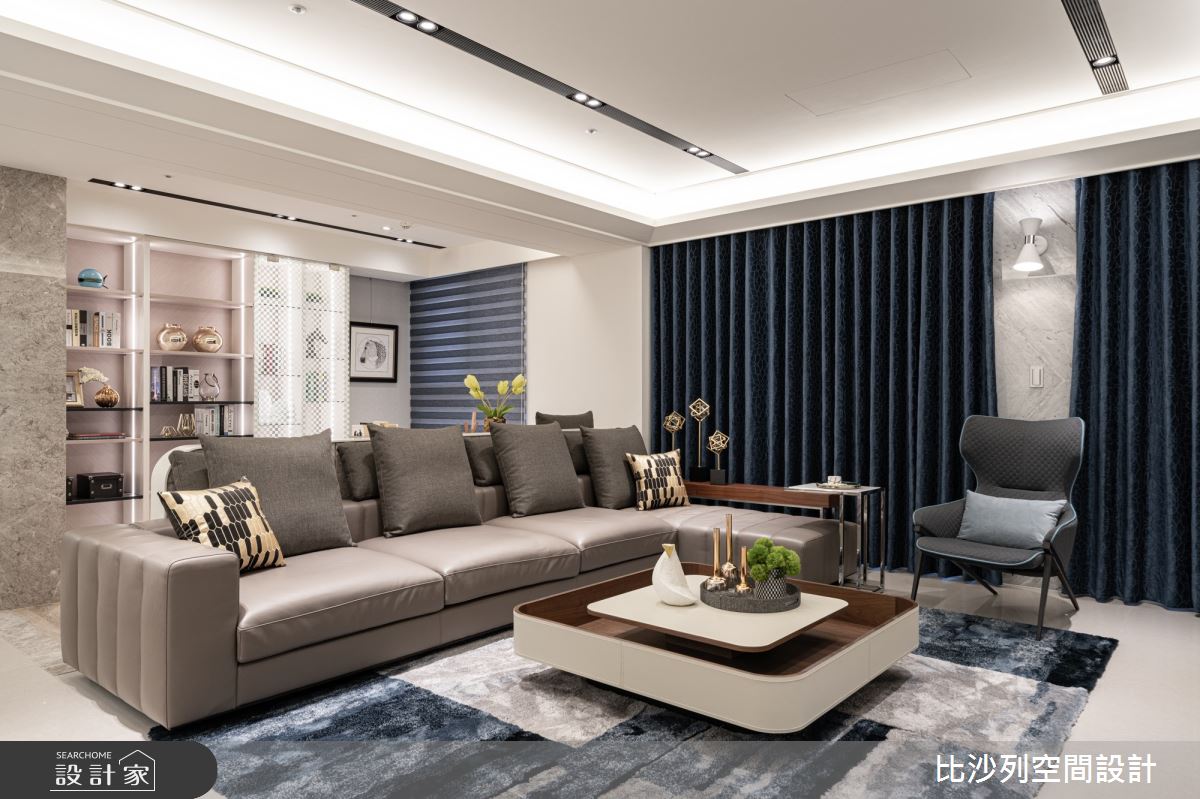 70坪新成屋(5年以下)＿現代風客廳案例圖片＿比沙列空間設計＿比沙列_12之44