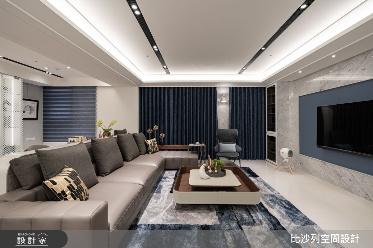 70坪新成屋(5年以下)＿現代風客廳案例圖片＿比沙列空間設計＿比沙列_12之45