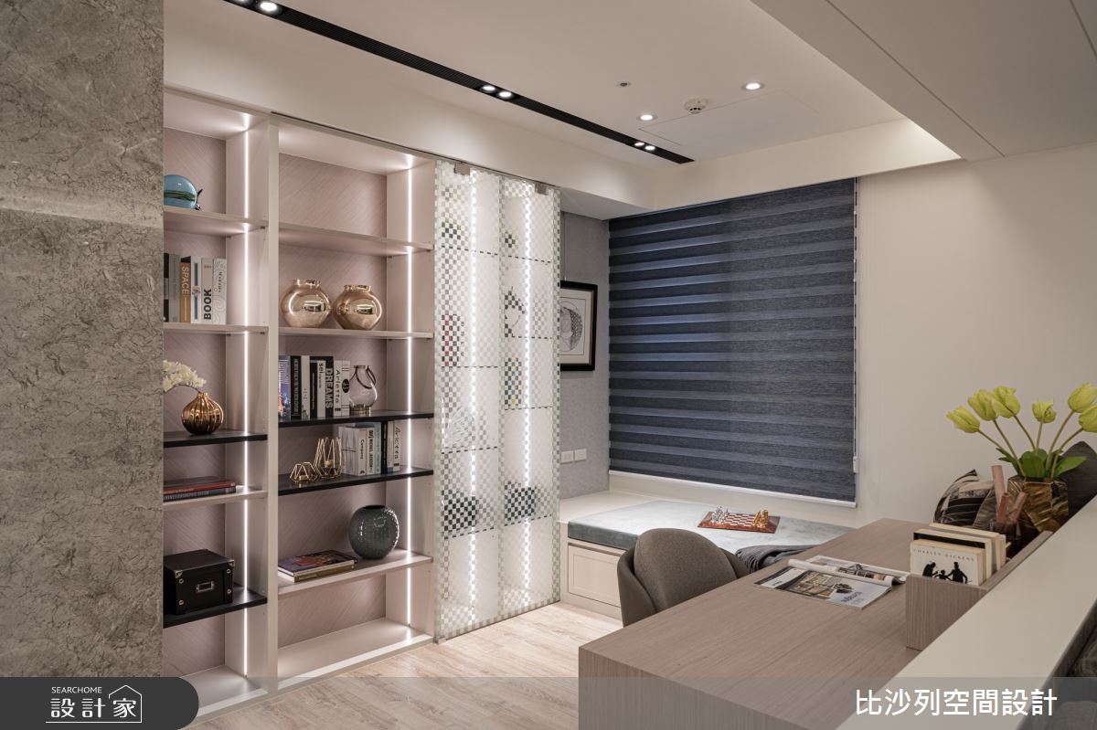 70坪新成屋(5年以下)＿現代風書房臥榻案例圖片＿比沙列空間設計＿比沙列_12之56