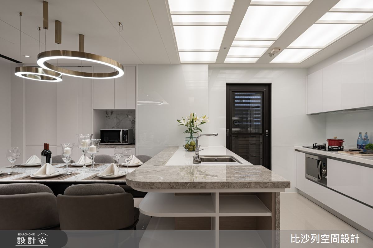 70坪新成屋(5年以下)＿現代風餐廳廚房案例圖片＿比沙列空間設計＿比沙列_12之53