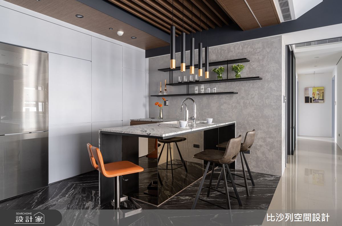 60坪新成屋(5年以下)＿現代風中島案例圖片＿比沙列空間設計＿比沙列_16之7