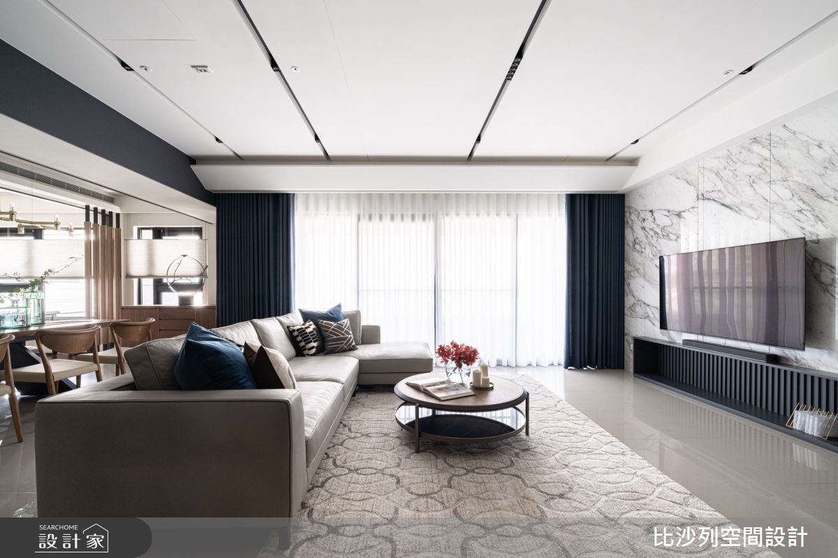 60坪新成屋(5年以下)＿現代風客廳案例圖片＿比沙列空間設計＿比沙列_16之10