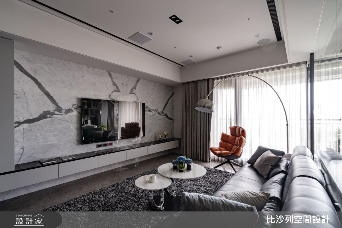60坪預售屋＿混搭風客廳案例圖片＿比沙列空間設計＿比沙列_17之11