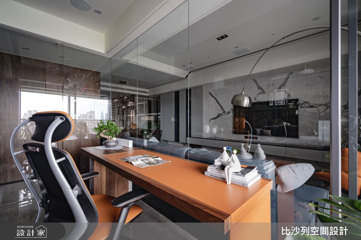 60坪預售屋＿混搭風書房案例圖片＿比沙列空間設計＿比沙列_17之18