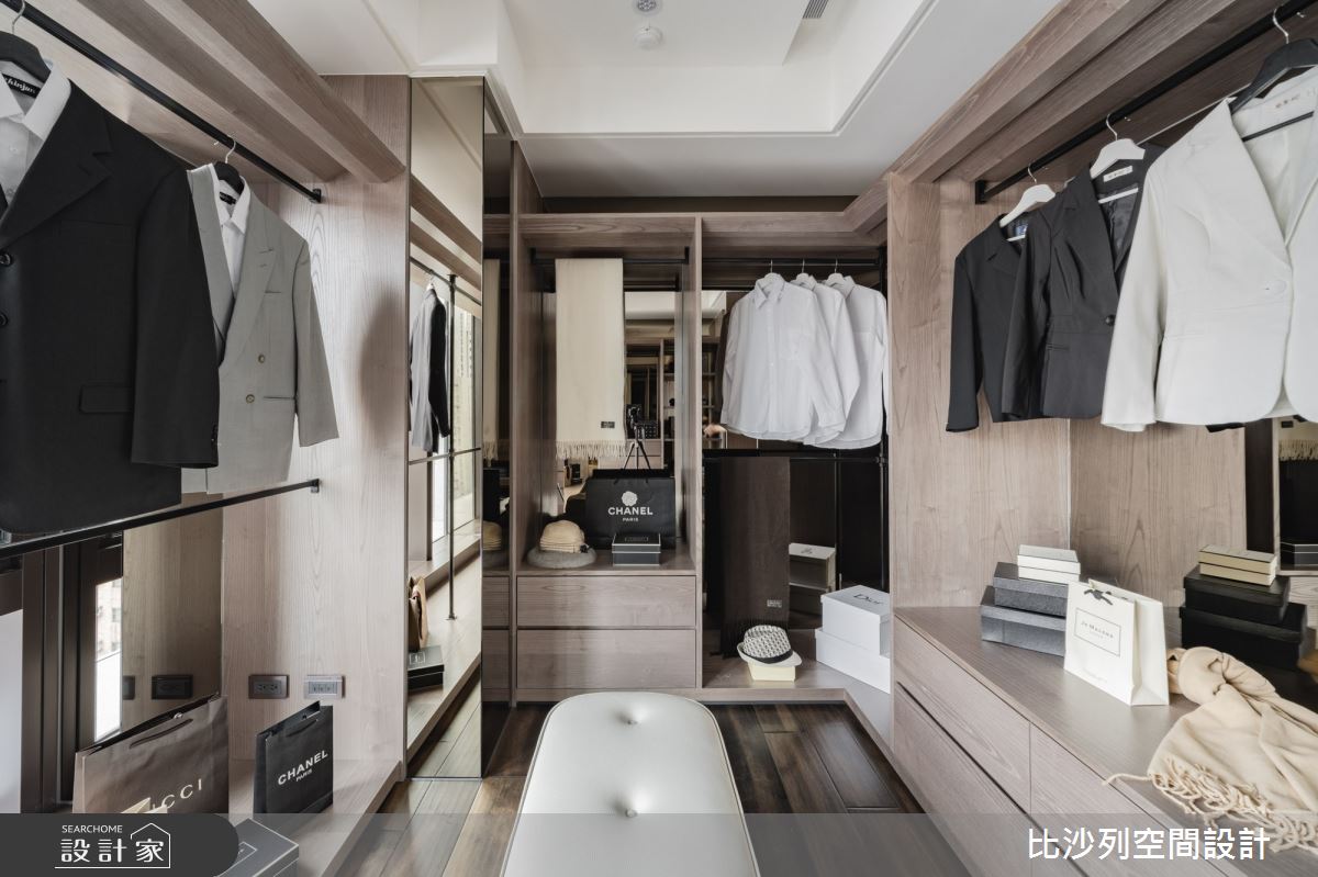 60坪預售屋＿混搭風更衣間案例圖片＿比沙列空間設計＿比沙列_17之33