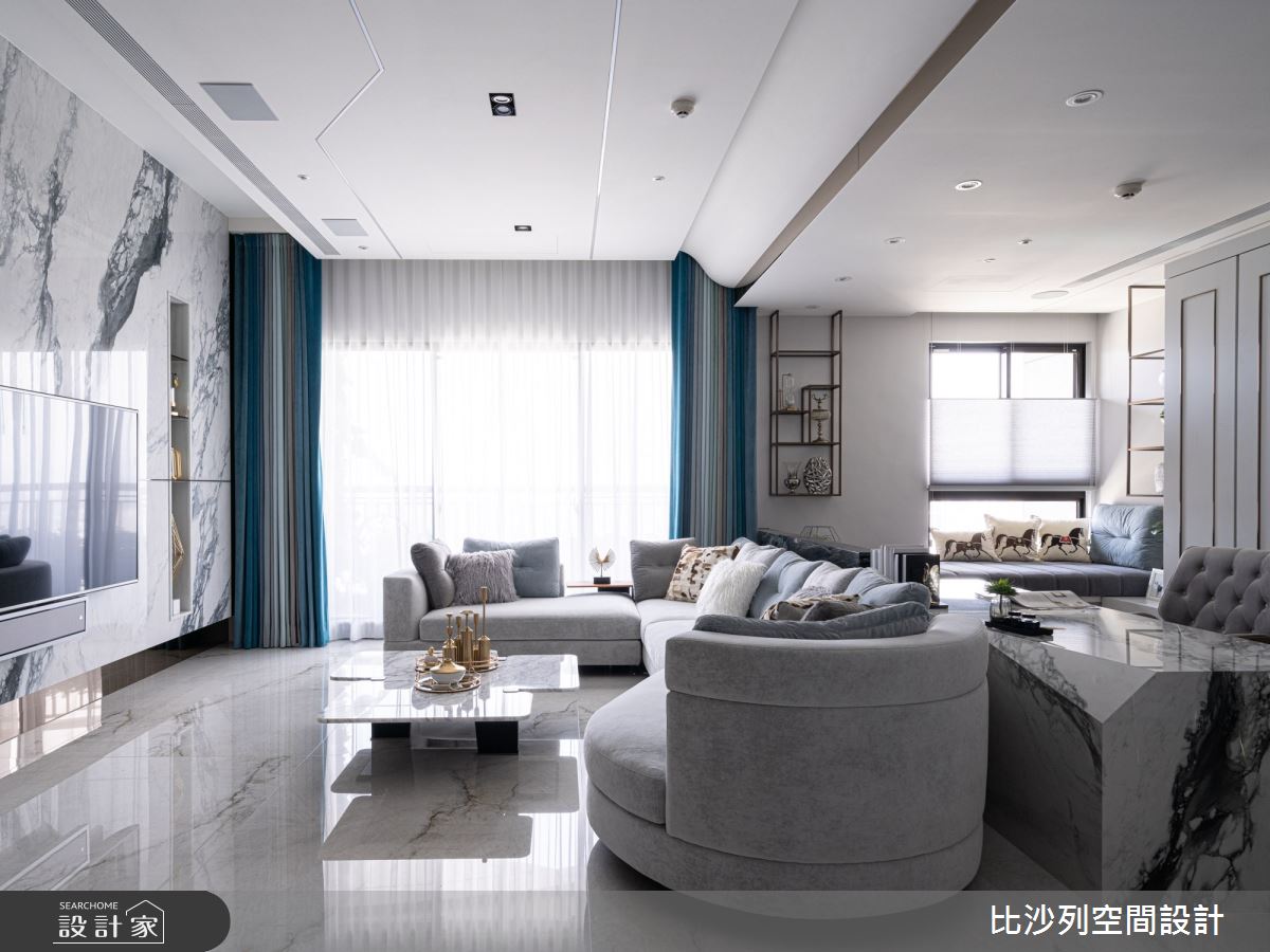 60坪新成屋(5年以下)＿混搭風客廳案例圖片＿比沙列空間設計＿比沙列_18之4