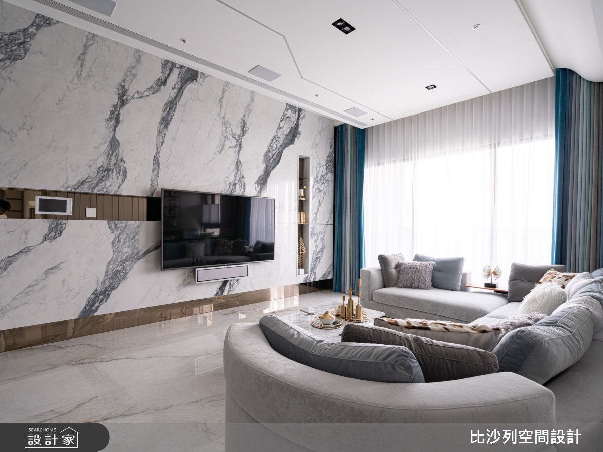 60坪新成屋(5年以下)＿混搭風客廳案例圖片＿比沙列空間設計＿比沙列_18之5
