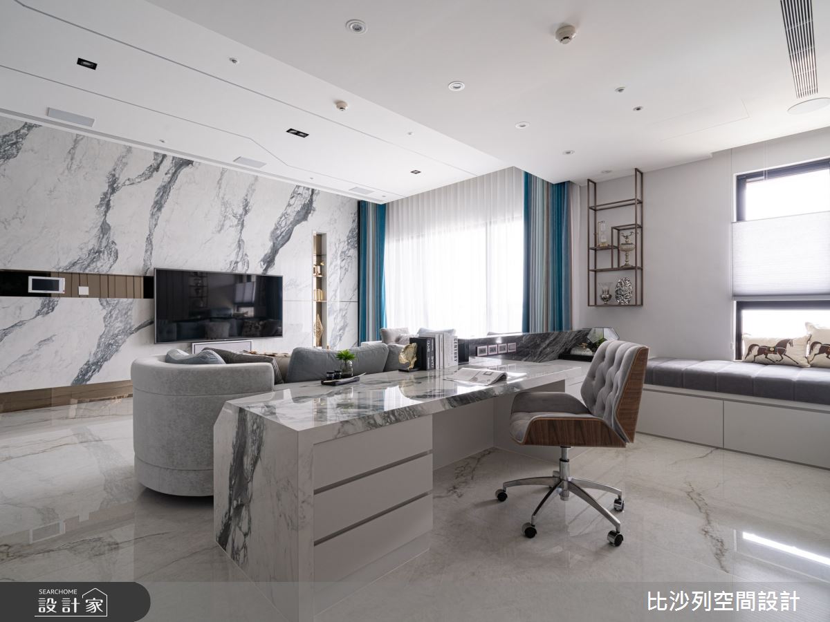 60坪新成屋(5年以下)＿混搭風書房案例圖片＿比沙列空間設計＿比沙列_18之12