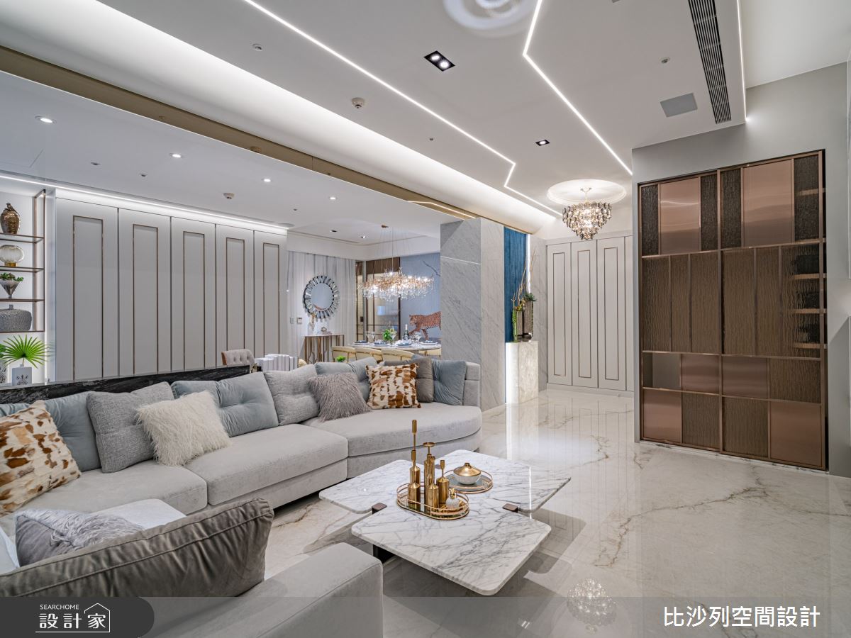 60坪新成屋(5年以下)＿混搭風客廳案例圖片＿比沙列空間設計＿比沙列_18之52