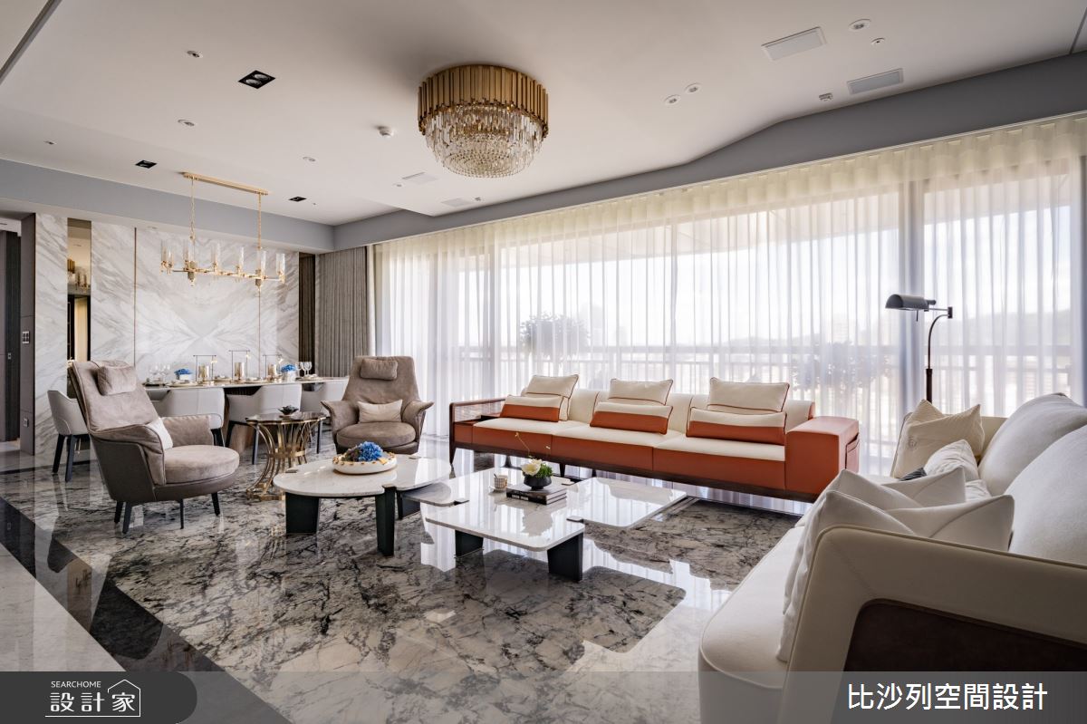 89坪新成屋(5年以下)＿奢華風客廳案例圖片＿比沙列空間設計＿比沙列_19之2