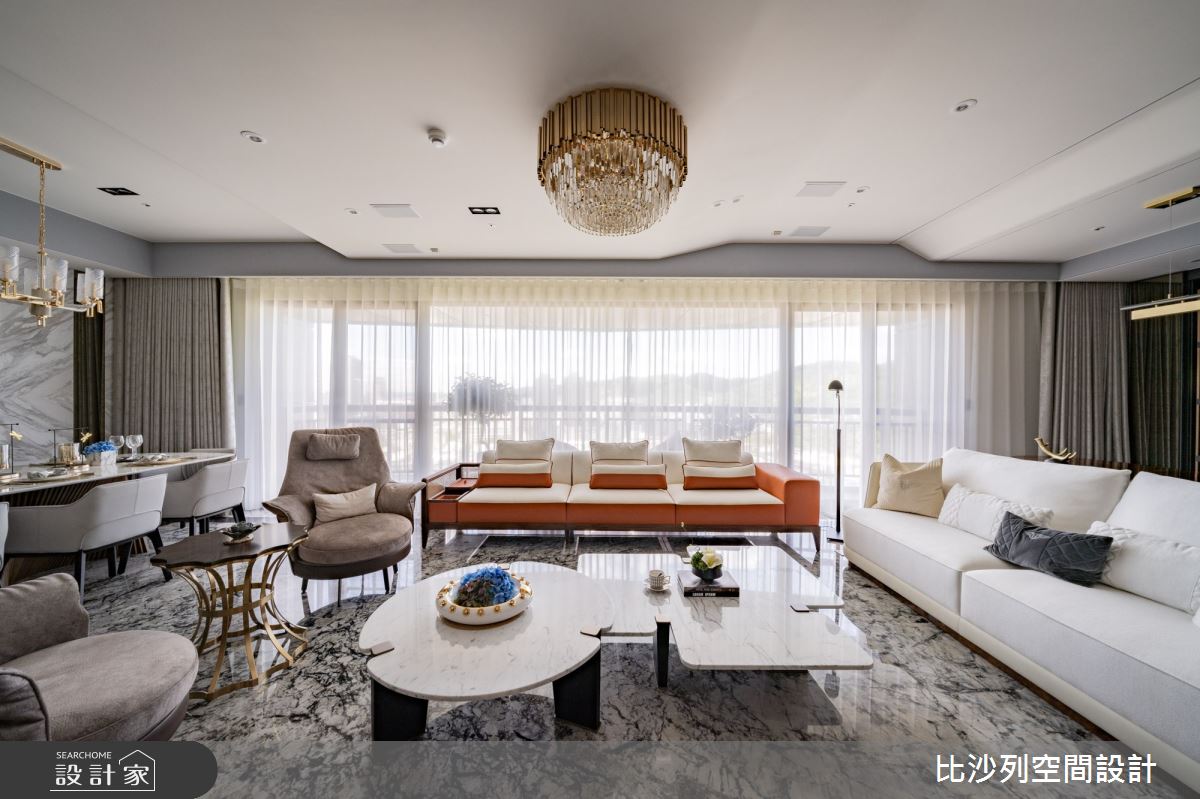89坪新成屋(5年以下)＿奢華風客廳案例圖片＿比沙列空間設計＿比沙列_19之3