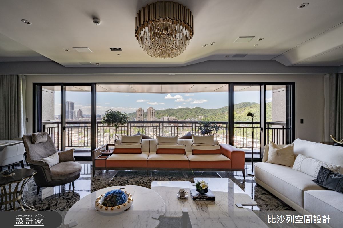 89坪新成屋(5年以下)＿奢華風客廳案例圖片＿比沙列空間設計＿比沙列_19之4