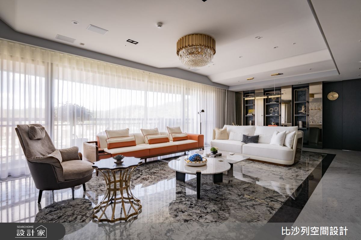 89坪新成屋(5年以下)＿奢華風客廳案例圖片＿比沙列空間設計＿比沙列_19之5
