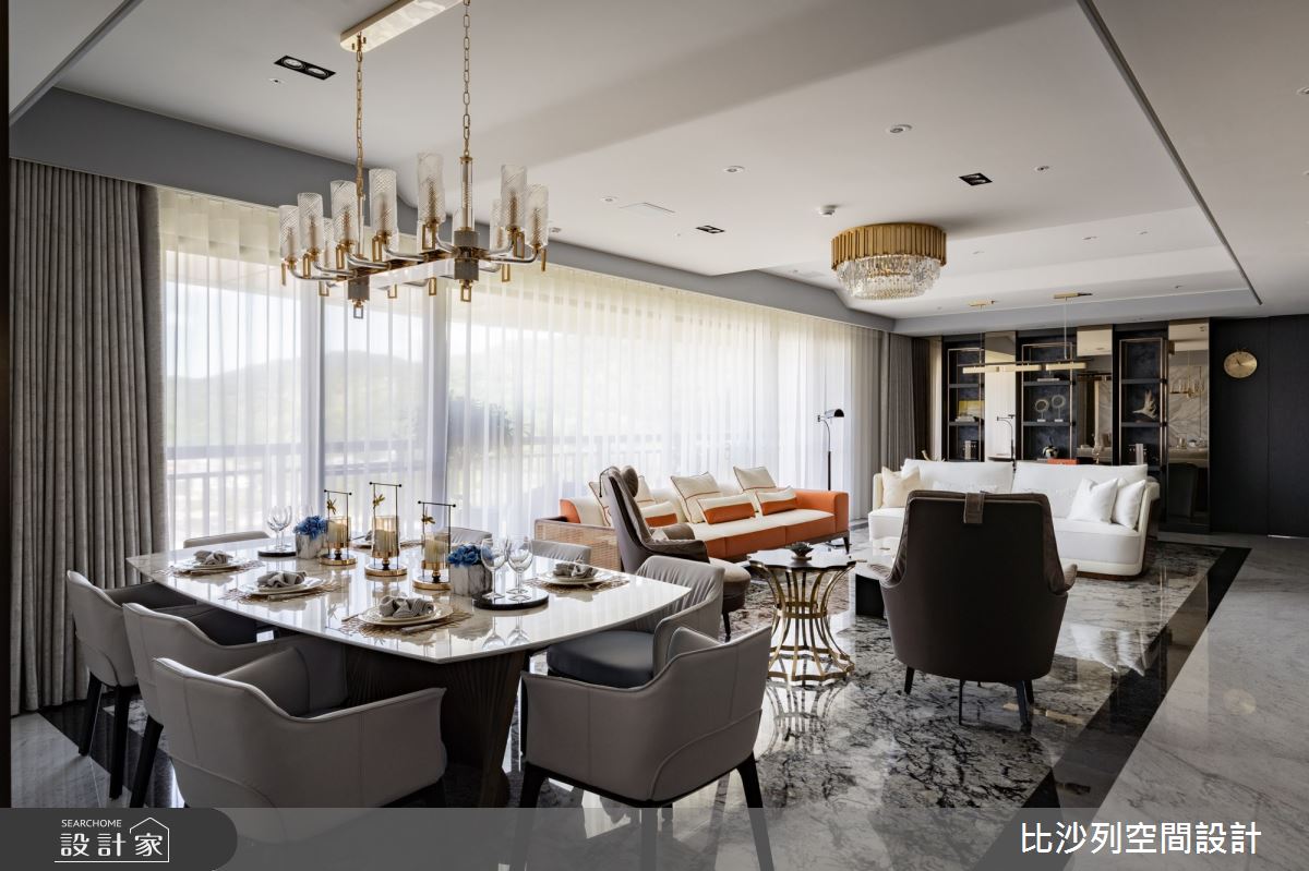 89坪新成屋(5年以下)＿奢華風餐廳案例圖片＿比沙列空間設計＿比沙列_19之9