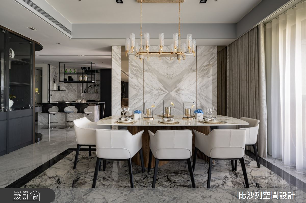 89坪新成屋(5年以下)＿奢華風餐廳案例圖片＿比沙列空間設計＿比沙列_19之11