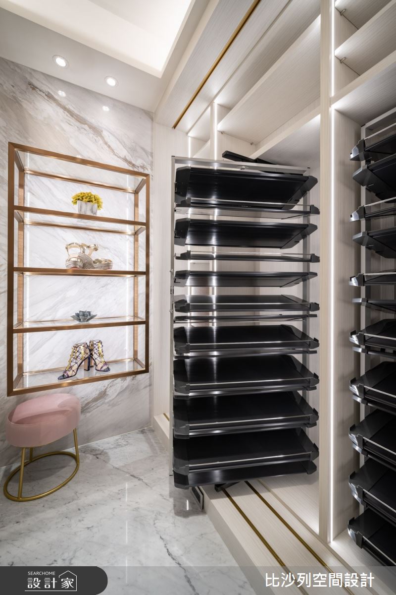 89坪新成屋(5年以下)＿奢華風更衣間案例圖片＿比沙列空間設計＿比沙列_19之36