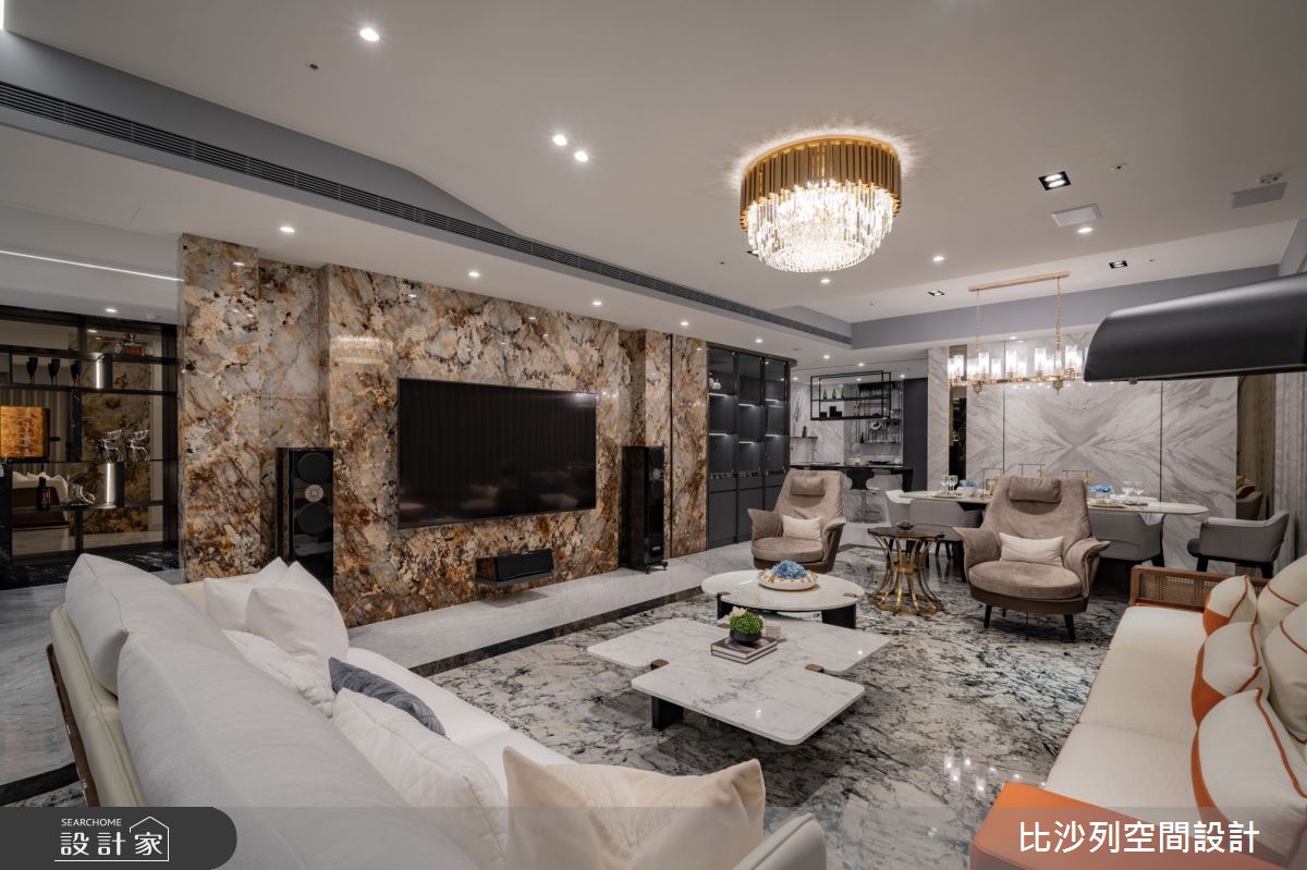 89坪新成屋(5年以下)＿奢華風客廳案例圖片＿比沙列空間設計＿比沙列_19之44