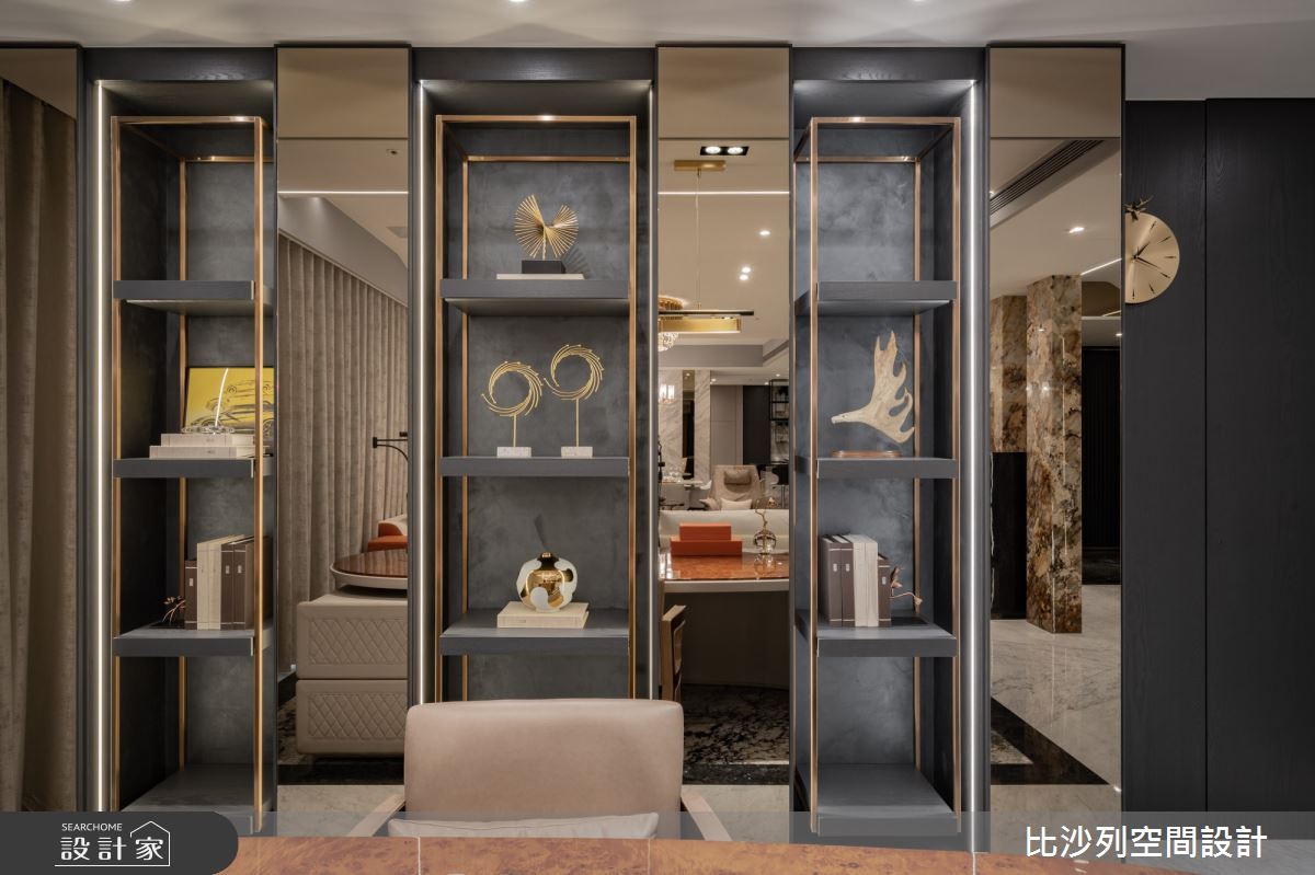 89坪新成屋(5年以下)＿奢華風書房案例圖片＿比沙列空間設計＿比沙列_19之48