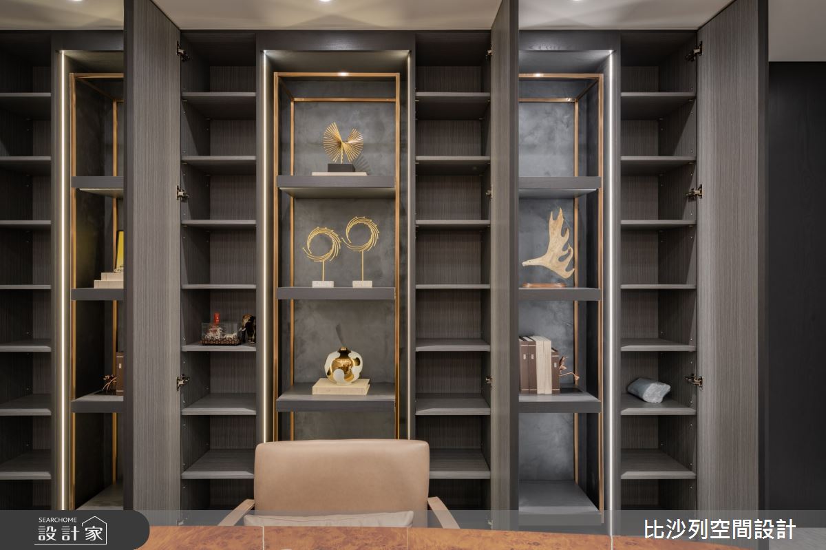 89坪新成屋(5年以下)＿奢華風書房案例圖片＿比沙列空間設計＿比沙列_19之49