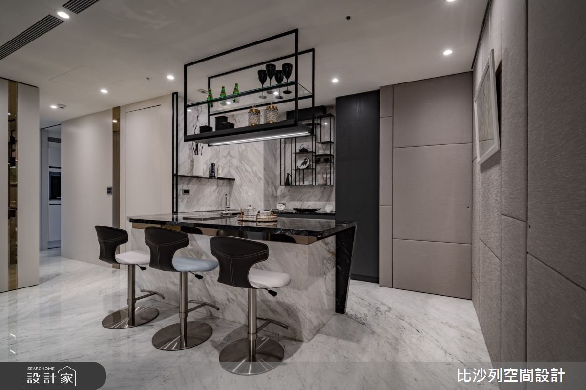 89坪新成屋(5年以下)＿奢華風吧檯案例圖片＿比沙列空間設計＿比沙列_19之54