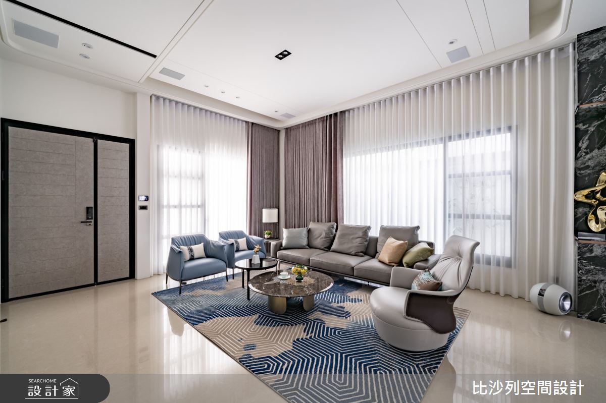 93坪新成屋(5年以下)＿混搭風客廳案例圖片＿比沙列空間設計＿比沙列_21之1