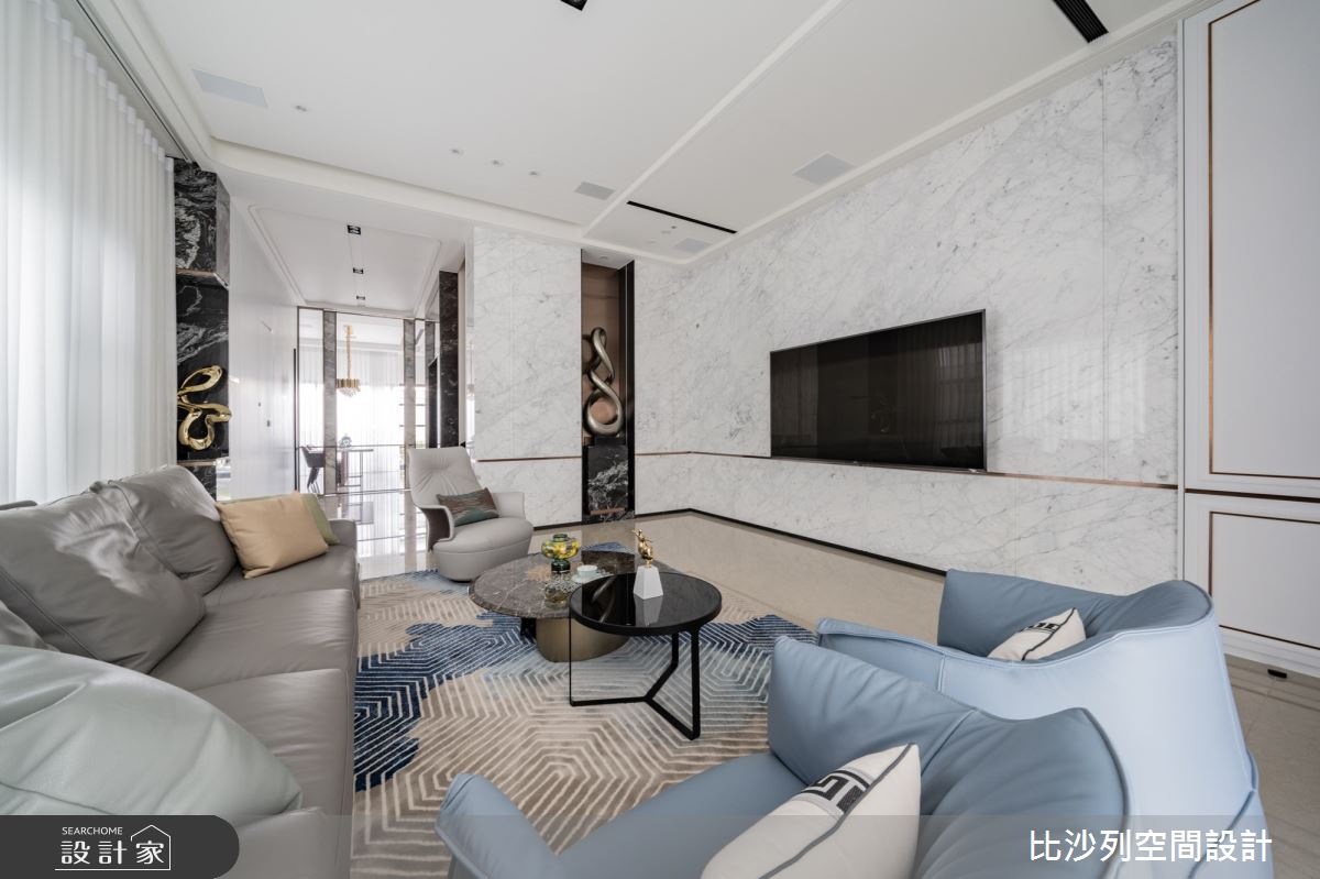 93坪新成屋(5年以下)＿混搭風客廳案例圖片＿比沙列空間設計＿比沙列_21之5