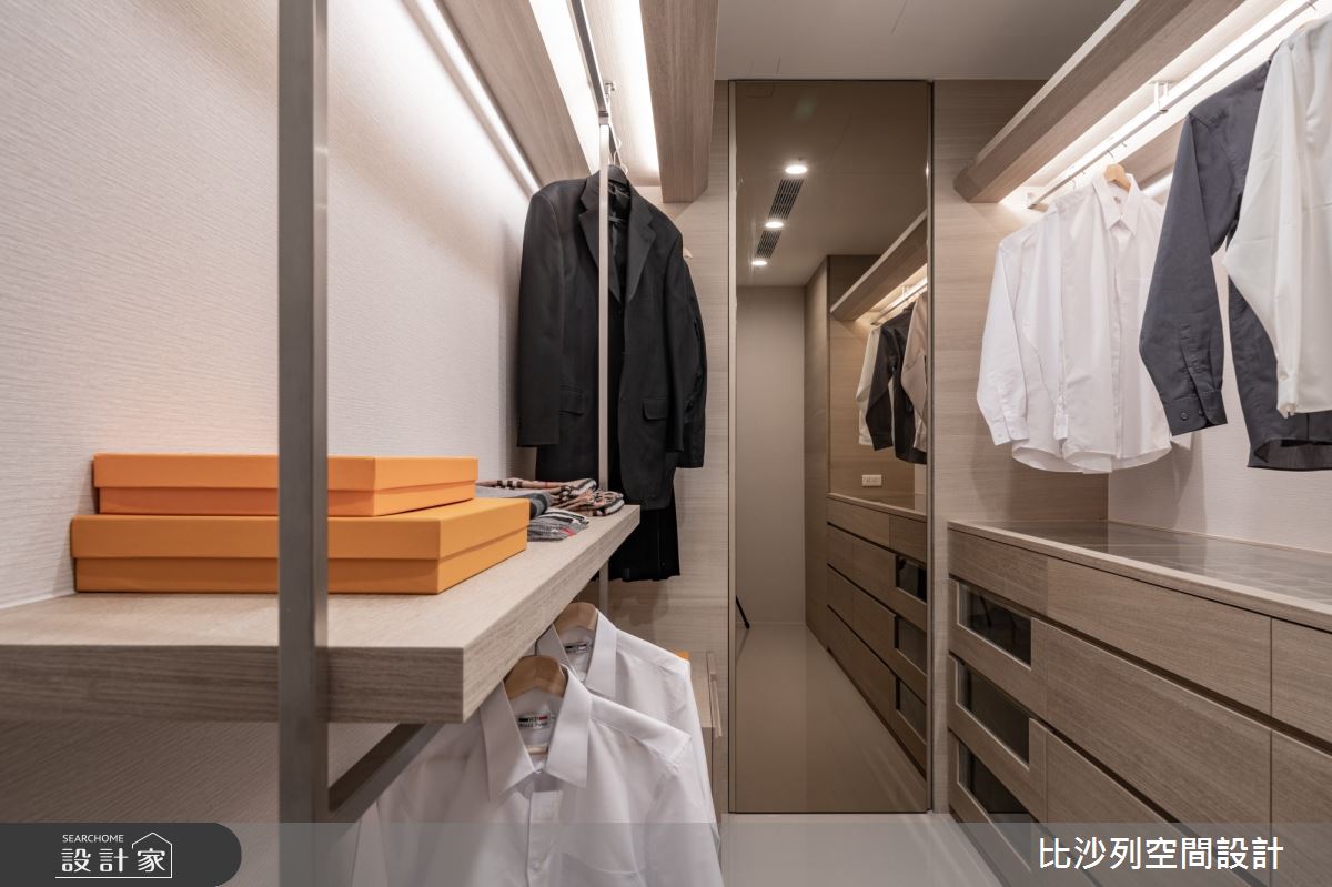 50坪新成屋(5年以下)＿混搭風更衣間案例圖片＿比沙列空間設計＿比沙列_22之40