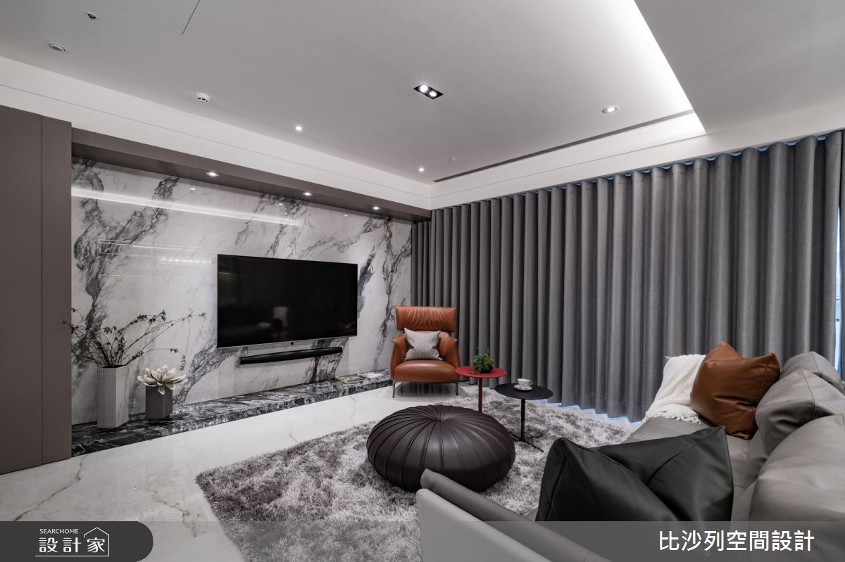 55坪新成屋(5年以下)＿現代風客廳案例圖片＿比沙列空間設計＿比沙列_25之11