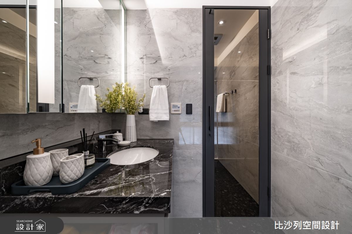55坪新成屋(5年以下)＿現代風浴室案例圖片＿比沙列空間設計＿比沙列_25之43