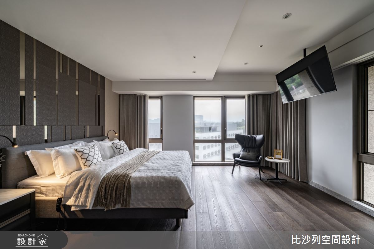 55坪新成屋(5年以下)＿現代風臥室案例圖片＿比沙列空間設計＿比沙列_25之55