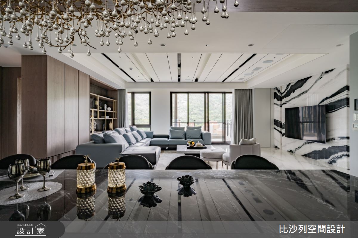 160坪中古屋(5~15年)＿奢華風客廳餐廳案例圖片＿比沙列空間設計＿比沙列_26之21